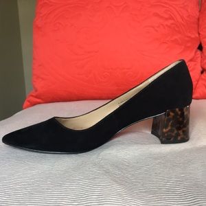 Ann Taylor leopard print block heels